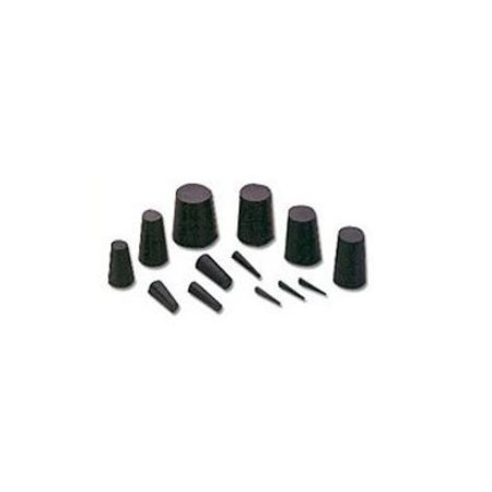 STOCKCAP EPDM Plugs-0.125-0.062-0.625-BLACK, 100PK 548322